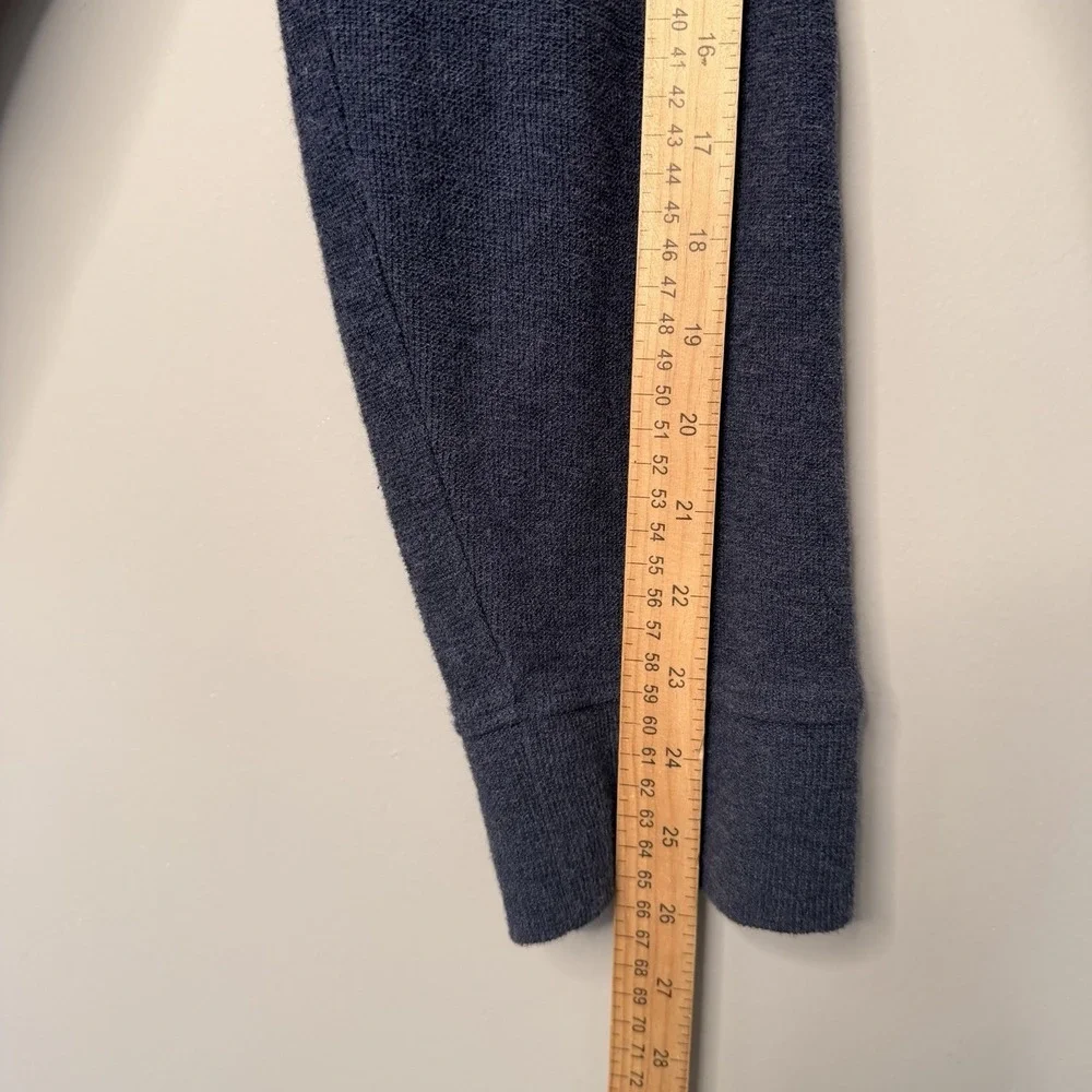 Michael Kors button front Patch Pockets cardigan sweater Navy cotton blend SZ-XL